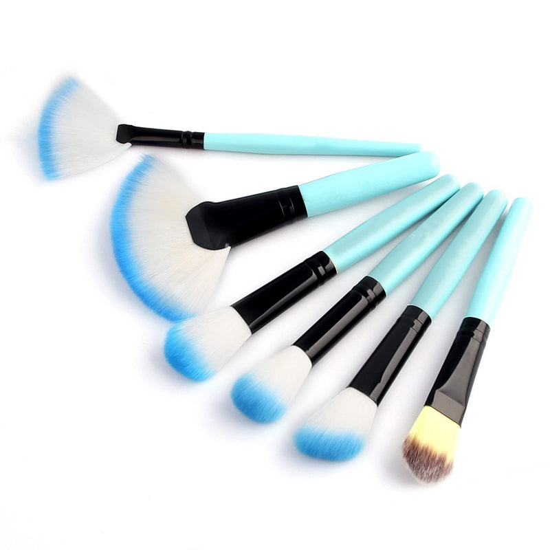 Profissional 32 pçs pincel de maquiagem fundação sombras de olho em pó azul compõem pincéis ferramentas saco cosmético pincel maquiagem pincéis